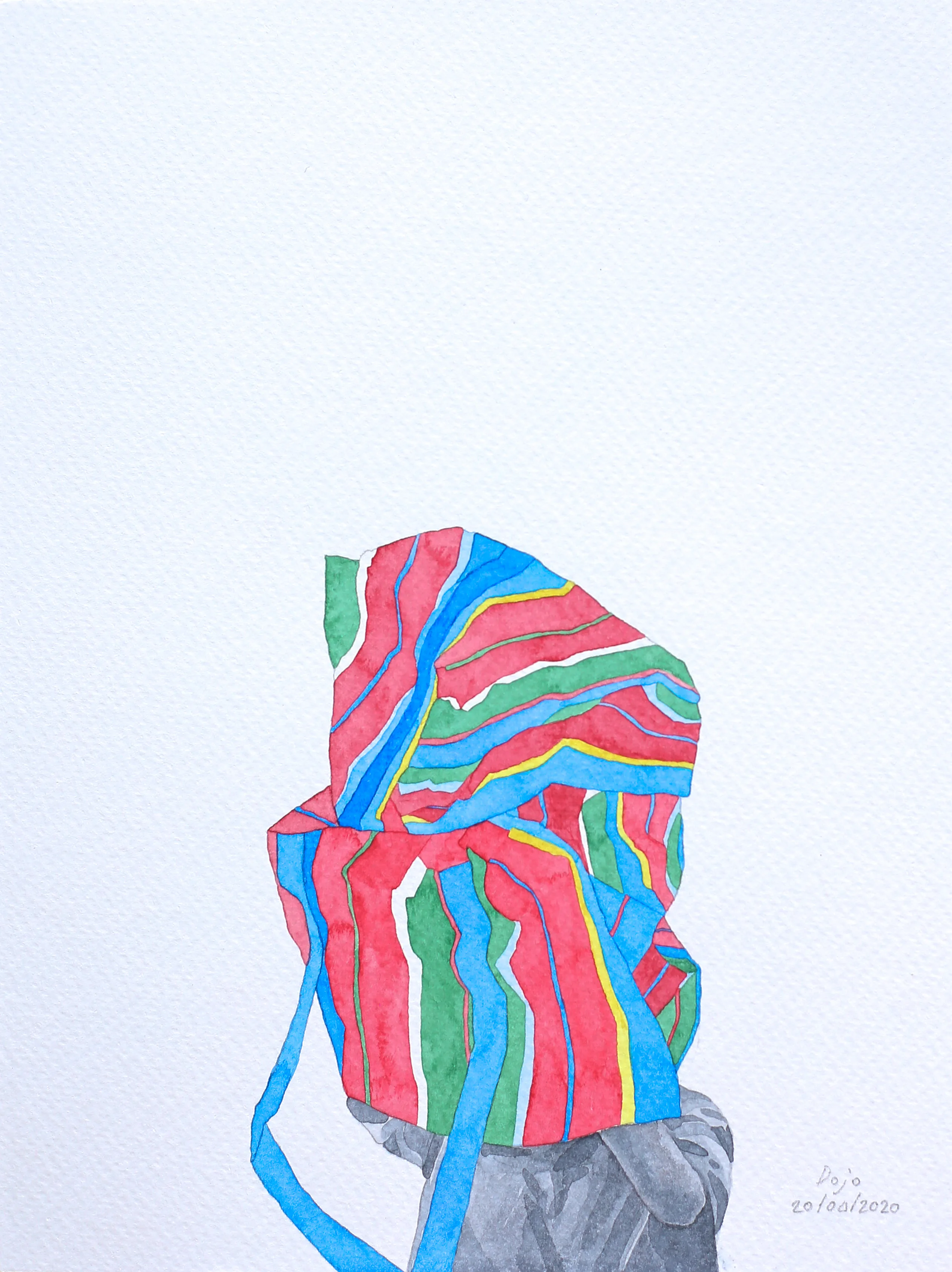 <p>Balen(ciaga) I belong_ Quarantine XIII, 2020, Water color on paper</p> 